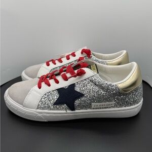GRANDE - SILVER GLITTER MULTI Women's Sneaker by Vintage Havana